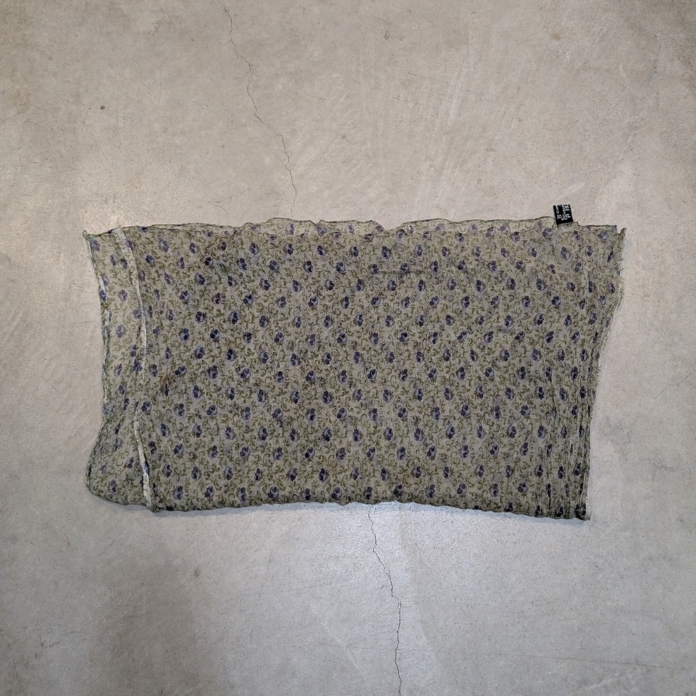 All That Glitters Scarf Women's 60x30 Rayon Floral Green?
